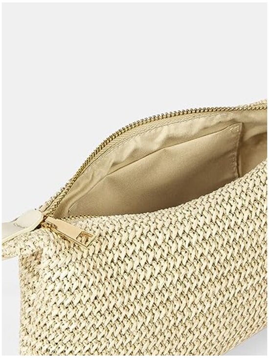 Straw Woven Shoulder Bag Tote Handbag Summer Beach Purse - Picture 6 of 7